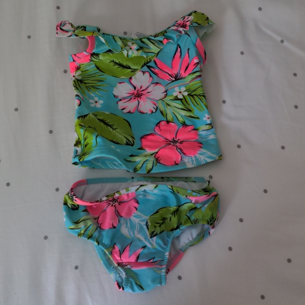 Carter's 12 month baby girl's swim suit set